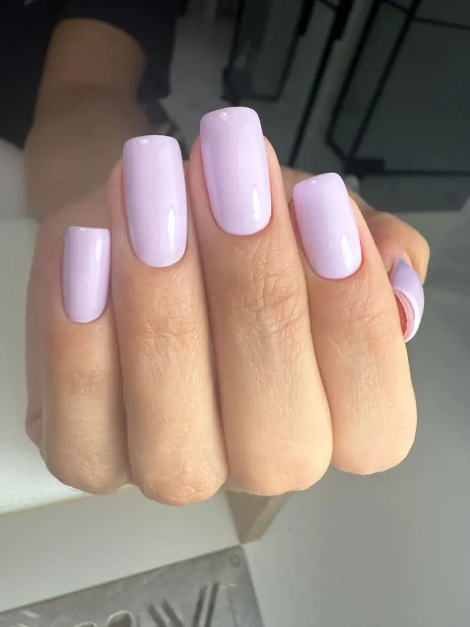 Hard gel manicure by Aia