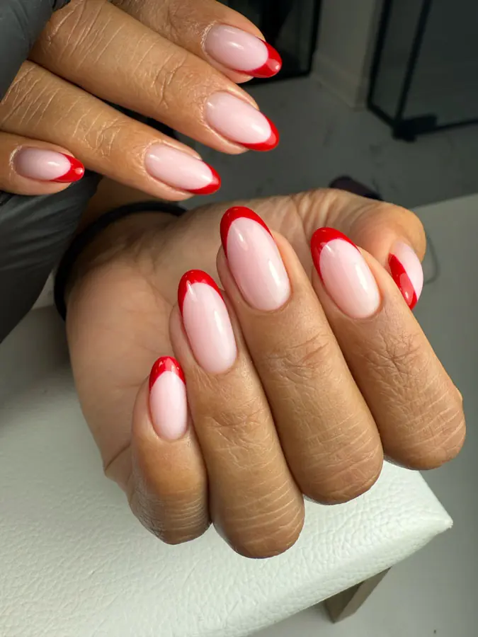 French gel manicure by Aia
