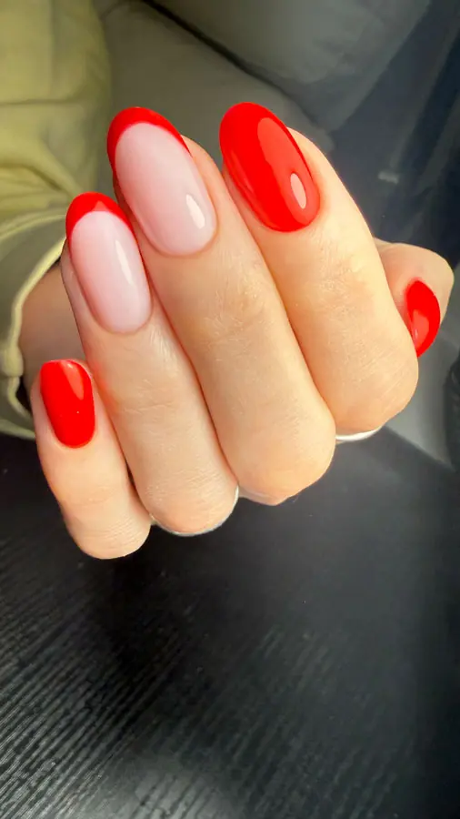 French gel manicure by Aia