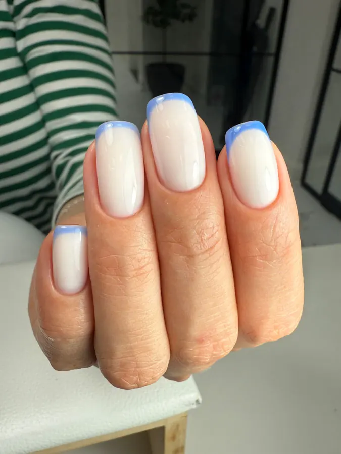 French gel manicure by Aia