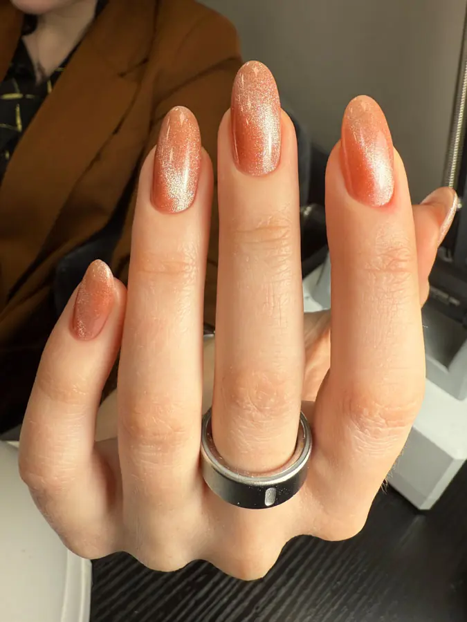 Hard gel cat eye by Aia