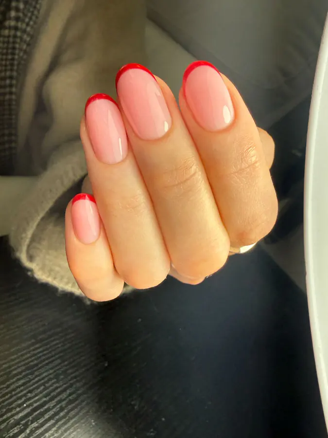 Hard gel French by Aia