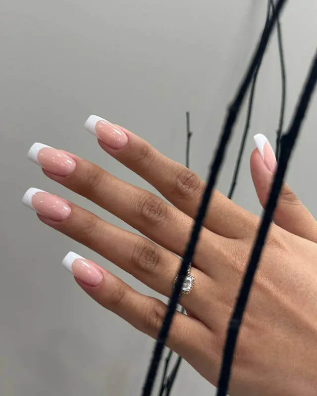 Bridal nail extensions manicure in NoMad, Manhattan