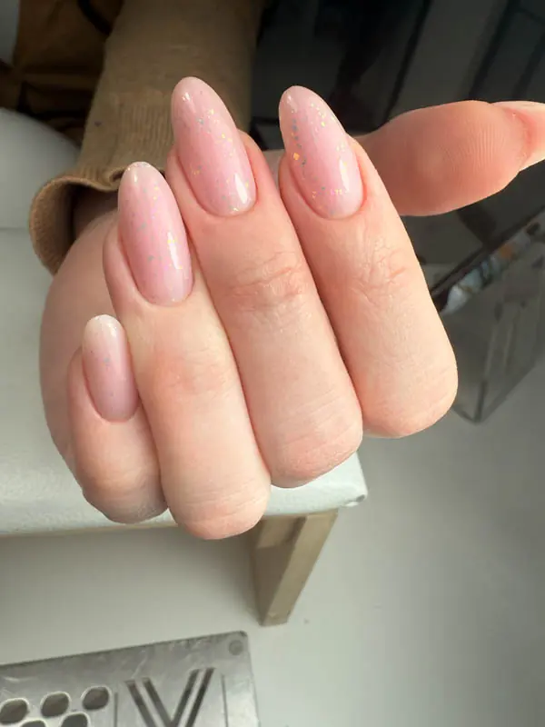 Wedding-ready bridal manicure in NoMad