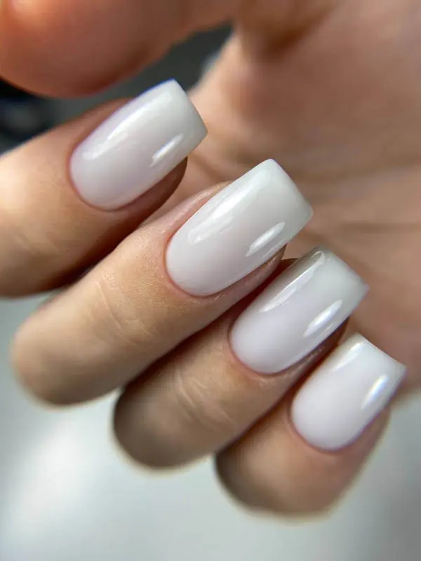 Russian gel manicure with clean cuticle care in Midtown NYC