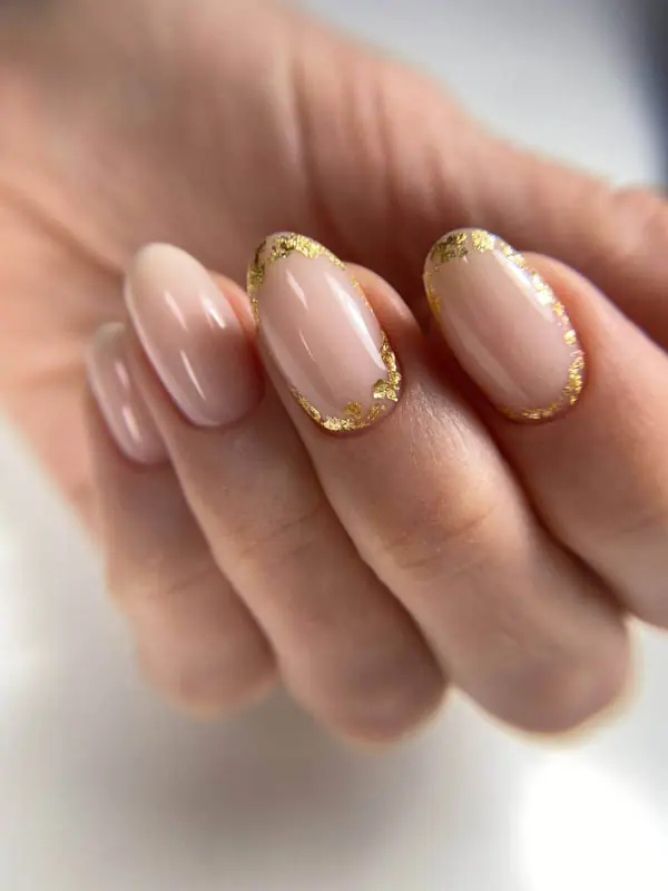 Precise Russian gel manicure with smooth cuticle line in NYC