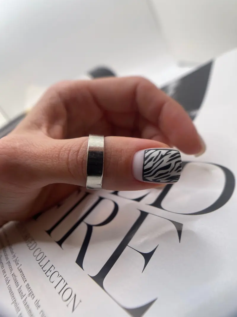 Sample sheer manicure shown as a placeholder for Julia's portfolio
