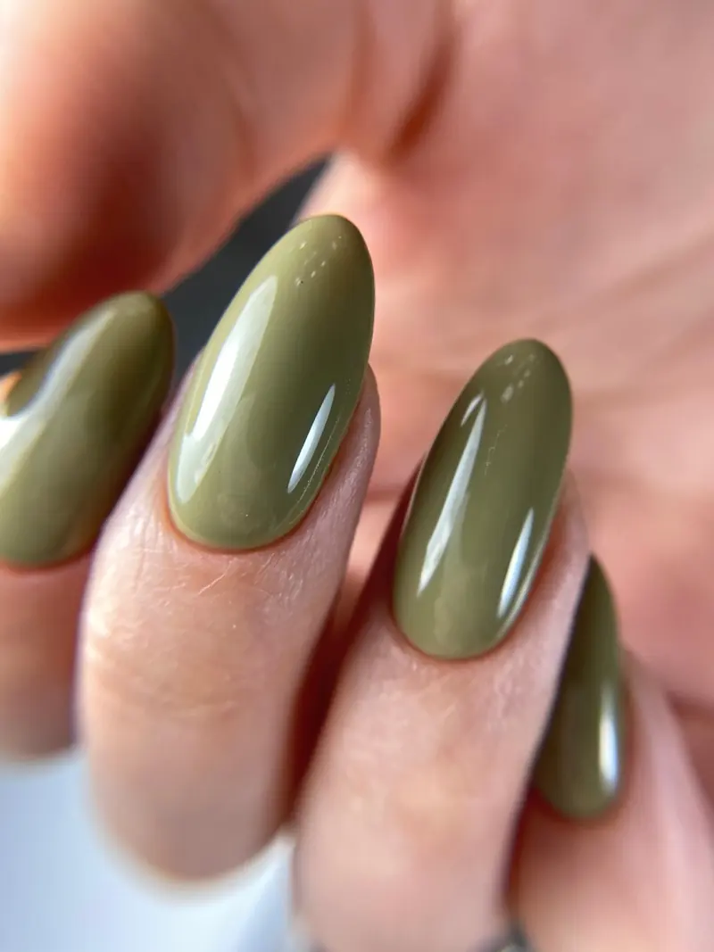 Sample red manicure shown as a placeholder for Alina's portfolio