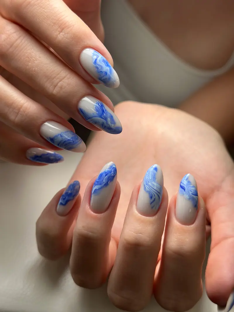 Sample colorful manicure shown as a placeholder for Aia's portfolio