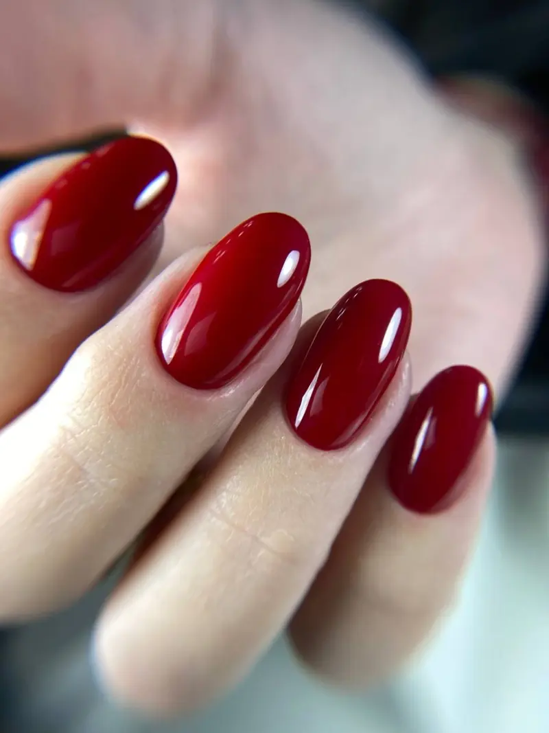 Sample natural manicure shown as a placeholder for Julia's portfolio