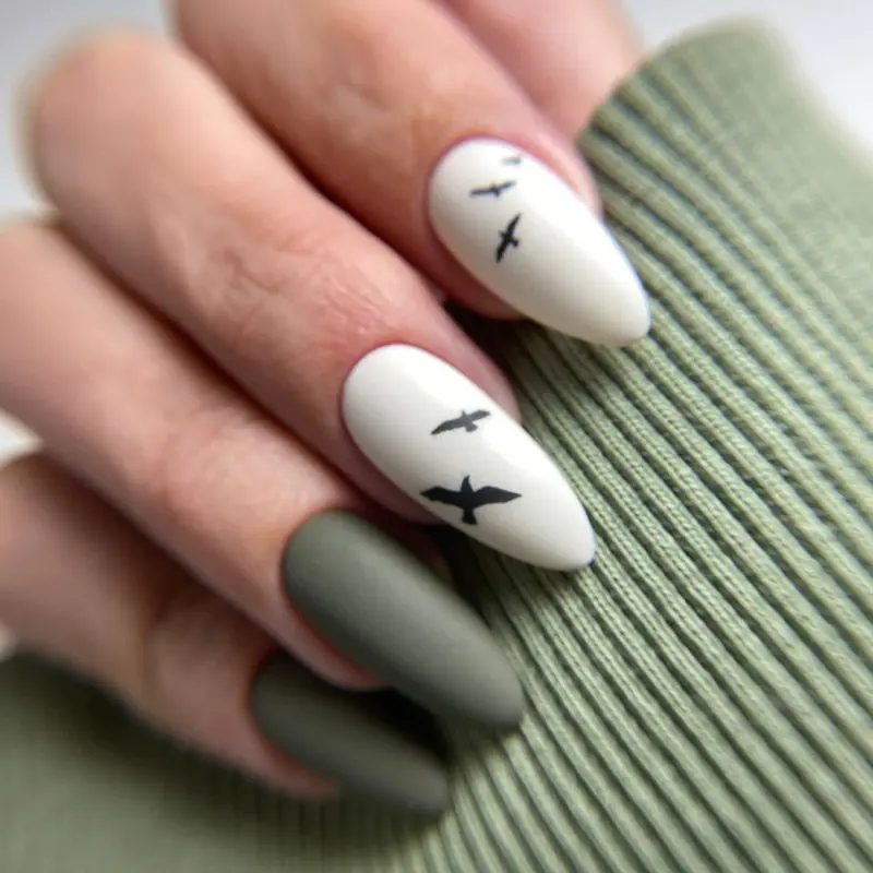 Sample structured manicure shown as a placeholder for Olya's portfolio