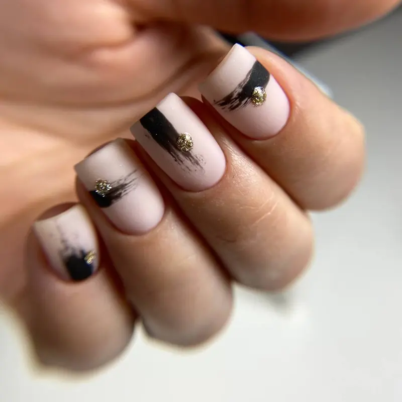 Sample natural manicure shown as a placeholder for Elena's portfolio