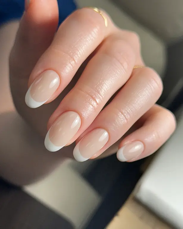 Sample hard gel manicure shown as a placeholder for Olya's portfolio