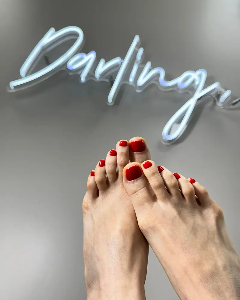Polished SMART Pedicure result at Darlings Beauty Lab in NoMad