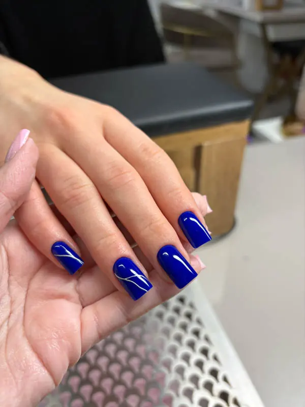 Russian builder gel manicure with reinforced structure and smooth arch on natural nails