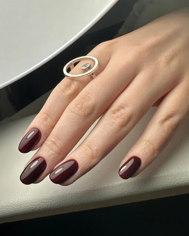 Soft pink Russian gel manicure at Darlings Beauty Lab Manhattan